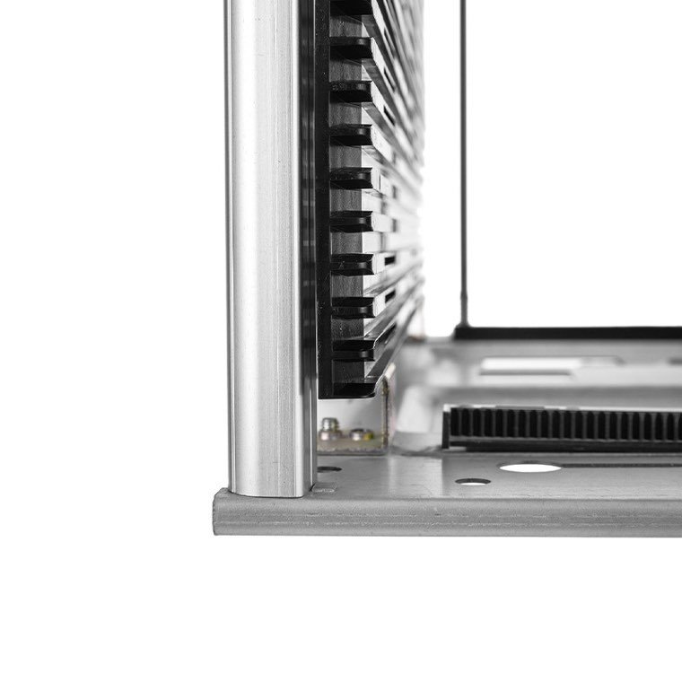 ESD magazine rack slot strip and base frame detail